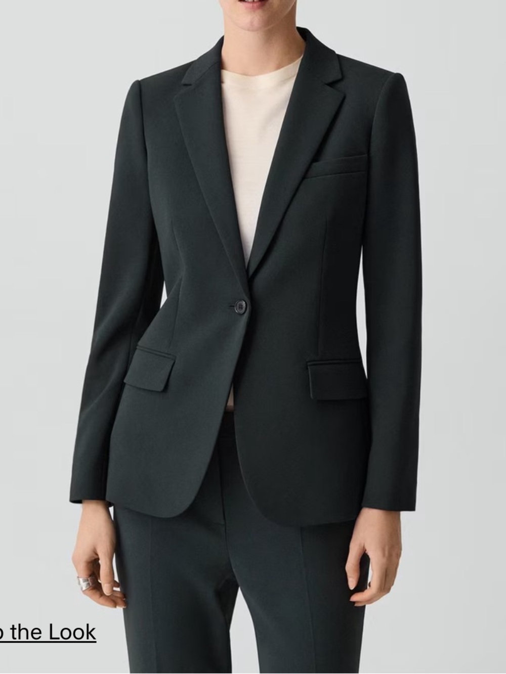 Theory Staple Blazer Admiral Crepe Sz 2 Rich Green New